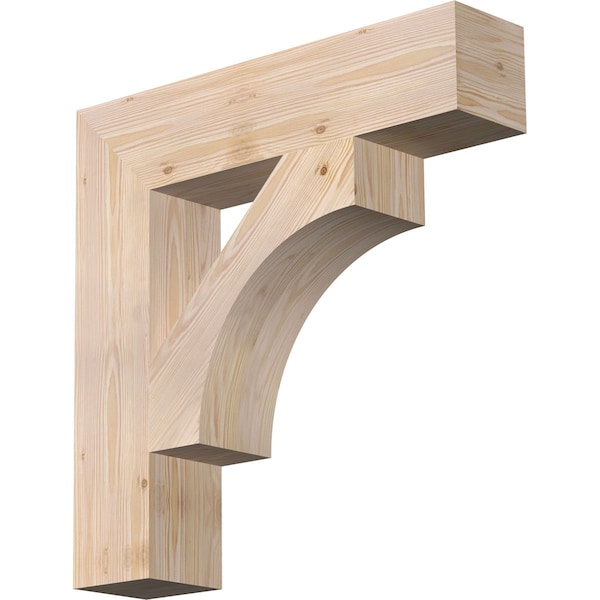 Ekena Millwork Westlake Block Smooth Bracket, Douglas Fir, 5 1/2"W x 26"D x 26"H BKT06X26X26WTL05SDF - main
